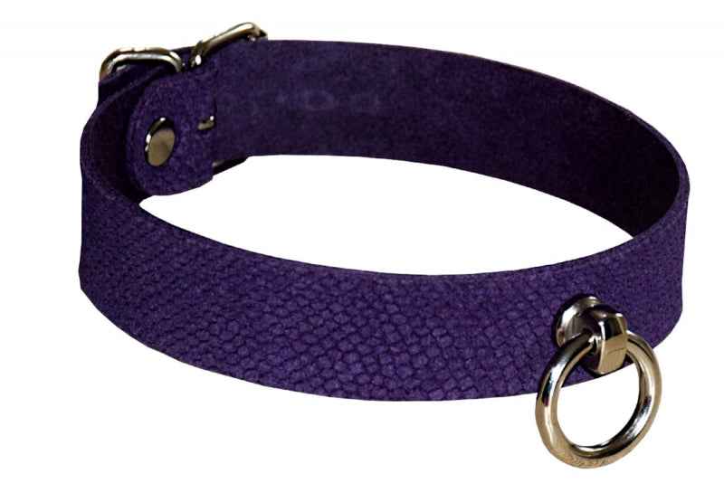 BDSM Halsband Veloursleder SNAKE