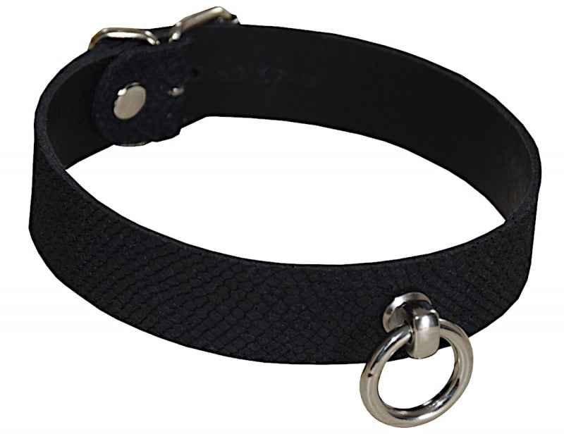 BDSM Halsband Veloursleder SNAKE