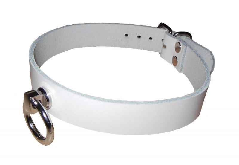 Leder Halsband O-Ring – Handgefertigt aus Rindleder