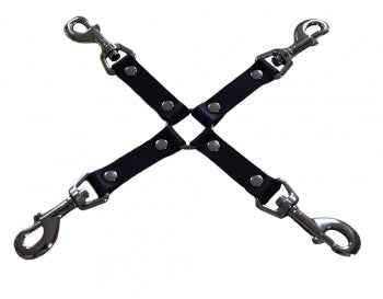 Hogtie Fesselkreuz mit 4 Karabinerhaken