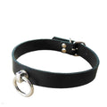 Leder Halsband O-Ring – Handgefertigt aus Rindleder