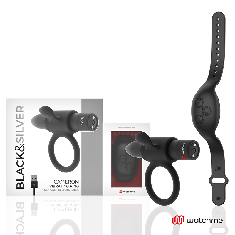 Black&Silver - Cameron Cockring-Uhr Mit Fernbedienung