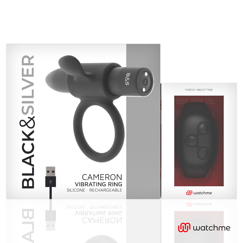 Black&Silver - Cameron Cockring-Uhr Mit Fernbedienung