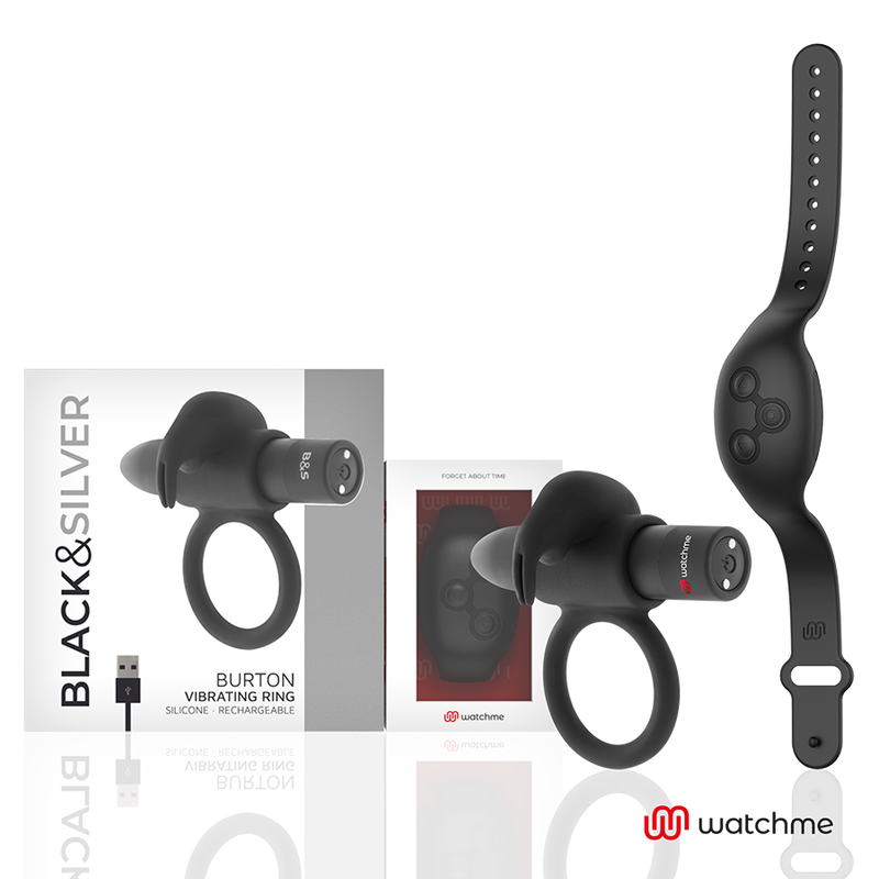 Black&Silver - Burton Cockring-Uhr Mit Fernbedienung