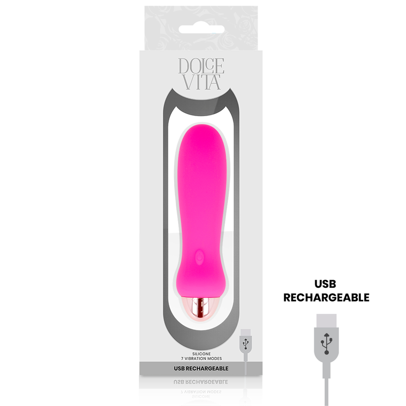 Dolce Vita - Aufladbarer Vibrator Fãœnf Rosa 7 Geschwindigkeiten