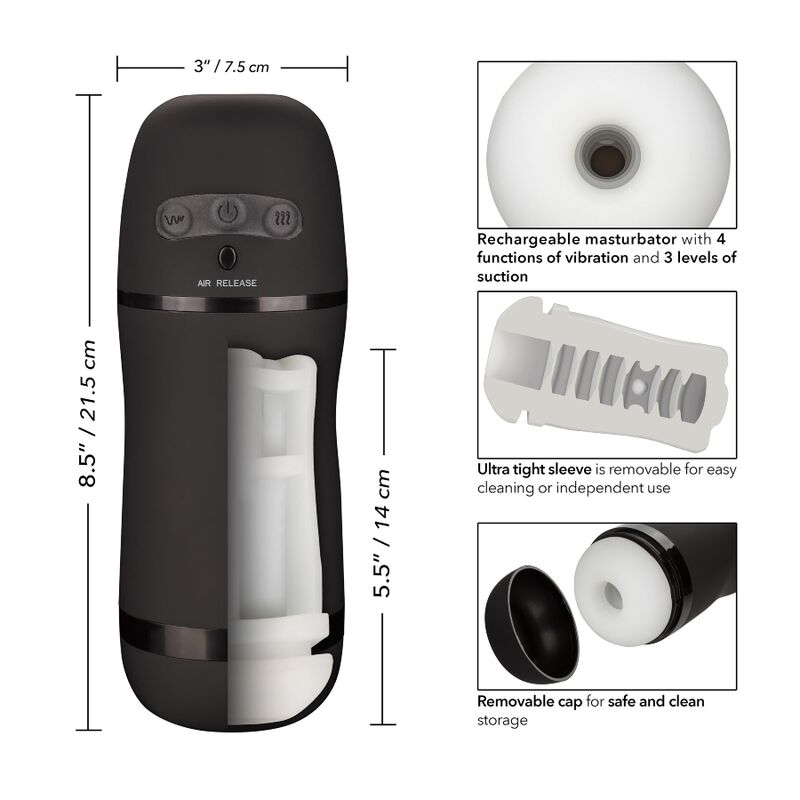 CALEXOTICS - VIBRIERENDER SAUGMASTURBATOR MIT OPTIMALER LEISTUNG