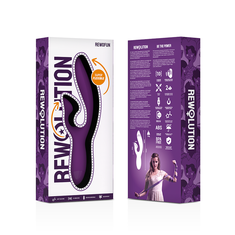 REWOLUTION - REWOFUN FLEXIBLE RABBIT VIBRATOR