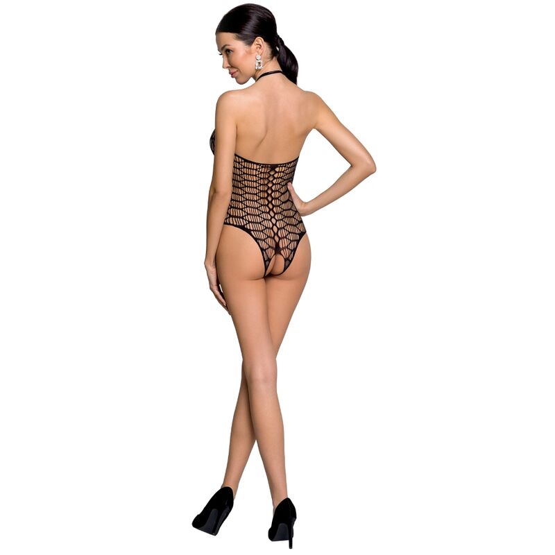 Passion - Woman Bs087 Schwarzer Bodystocking, Eine Grã–Sse