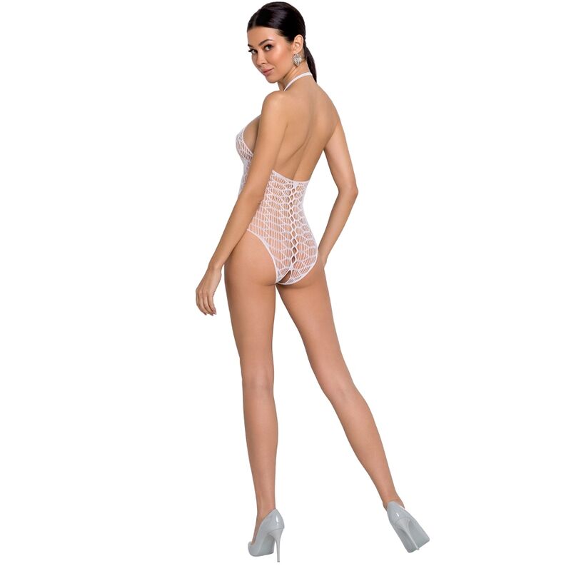 Passion - Woman Bs087 Weisser Bodystocking, Eine Grã–Sse