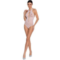 Passion - Woman Bs088 Weisser Bodystocking, Eine Größe