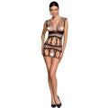 Passion - Woman Bs089 Bodystocking Schwarz Eine Grã–Sse