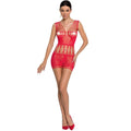 Passion - Woman Bs090 Roter Bodystocking, Eine Grã–Sse