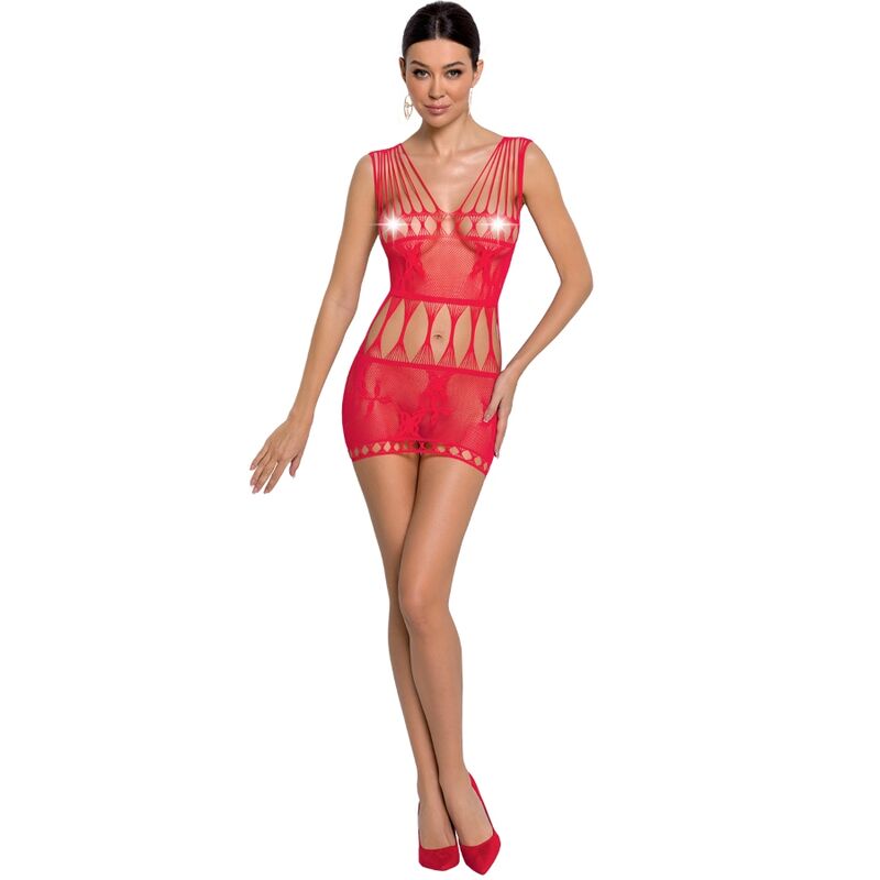 Passion - Woman Bs090 Roter Bodystocking, Eine Grã–Sse