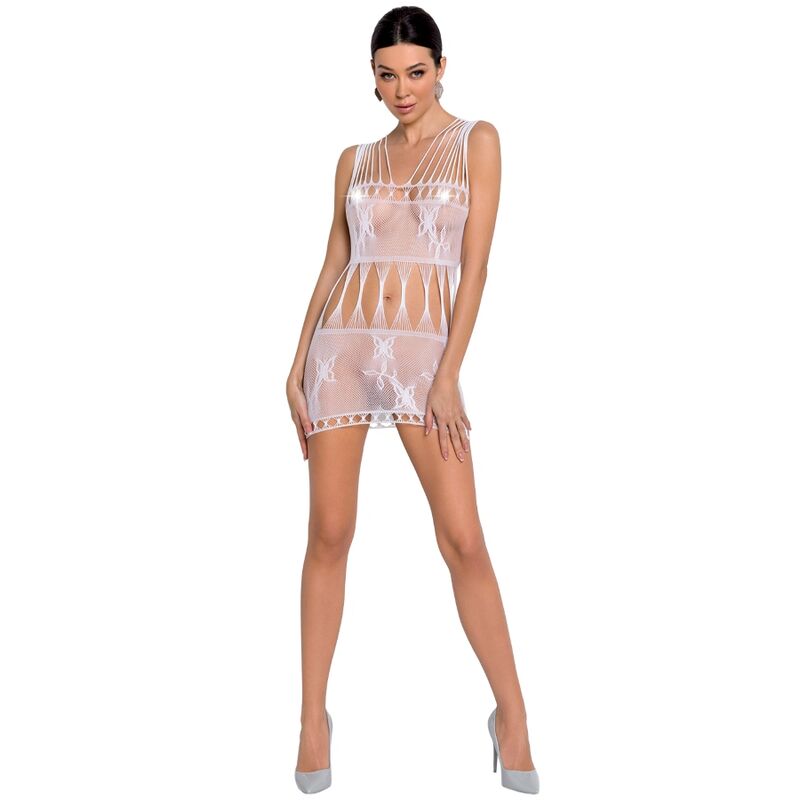 Passion - Woman Bs090 Weisser Bodystocking, Eine Grã–Sse
