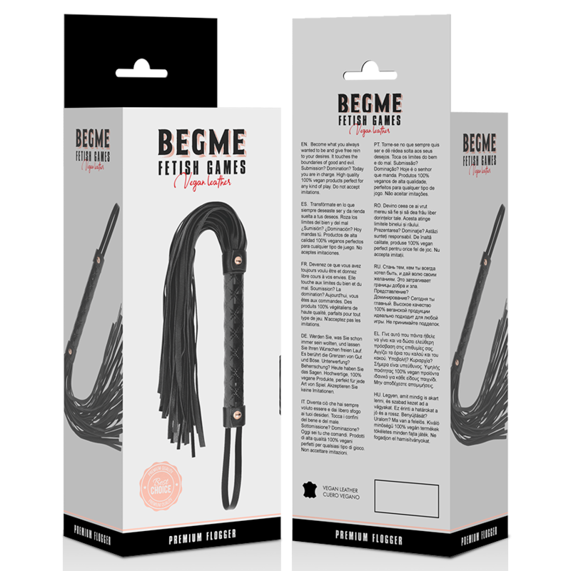 Begme - Black Edition Veganer Leder Flogger