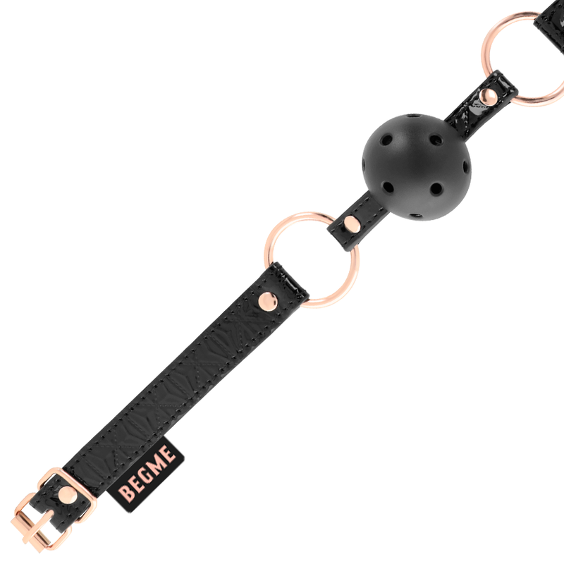 Begme - Black Edition Ballknebel Veganes Leder