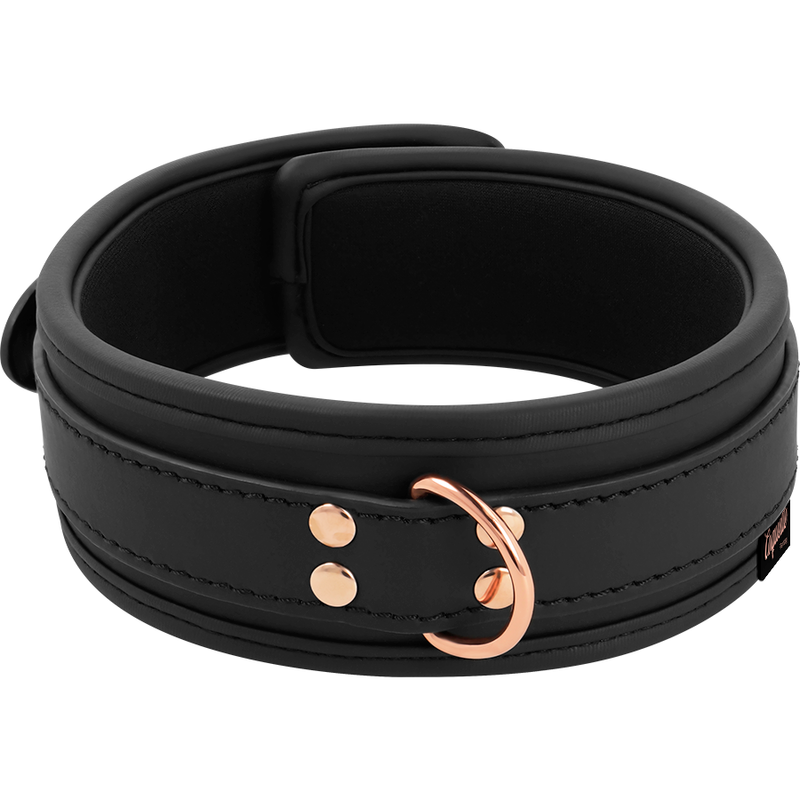 COQUETTE CHIC DESIRE - FANTASY NECKLACE MADE OF VEGAN LEATHER WITH STRAP AND NEOPRENE LINING
