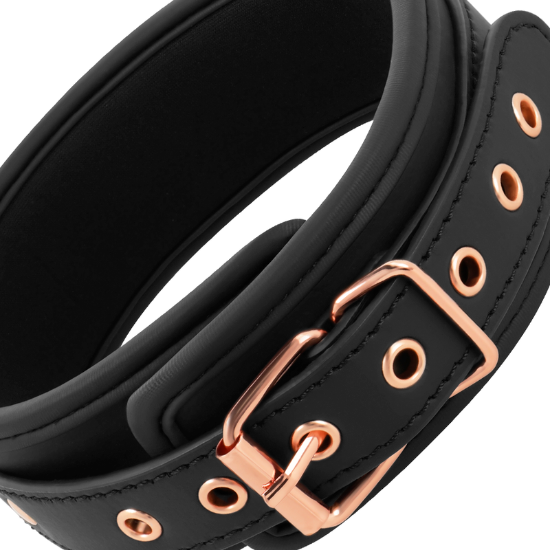 COQUETTE CHIC DESIRE - FANTASY NECKLACE MADE OF VEGAN LEATHER WITH STRAP AND NEOPRENE LINING