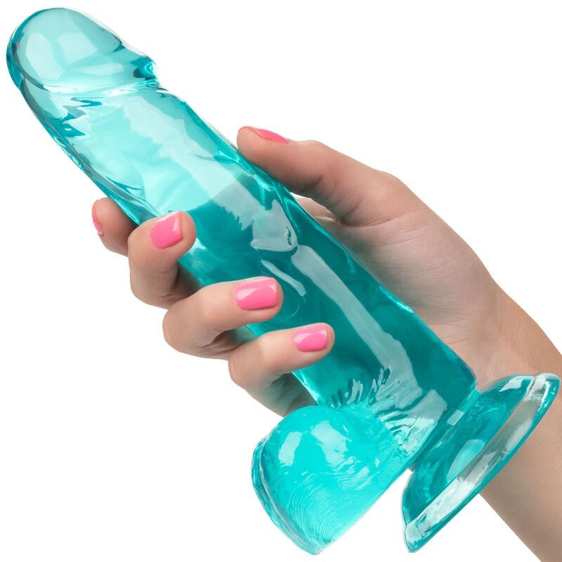 Calexotics - Grã–Sse Kã–Nigin-Dildo Blau 15.3 Cm
