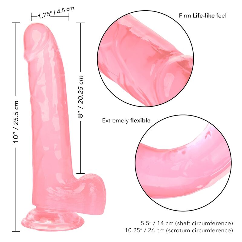 Calexotics - Grã–Sse Kã–Nigin-Dildo Rosa 20.3 Cm