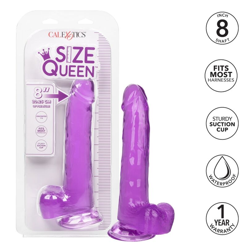 Calexotics - Grã–Sse Kã–Nigin-Dildo Lila 20.3 Cm