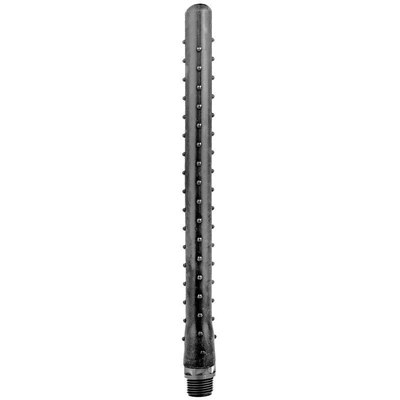 All Black - Ridged Duschanal Silikon 27 Cm