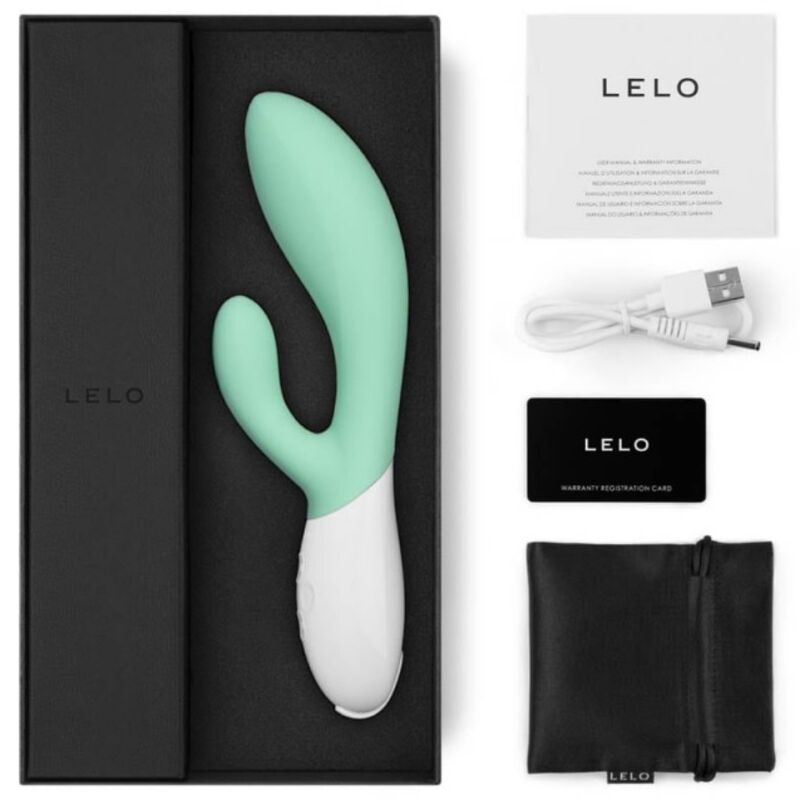LELO - INA 3 GREEN RABBIT VIBRATOR LUXURY-ALGAE