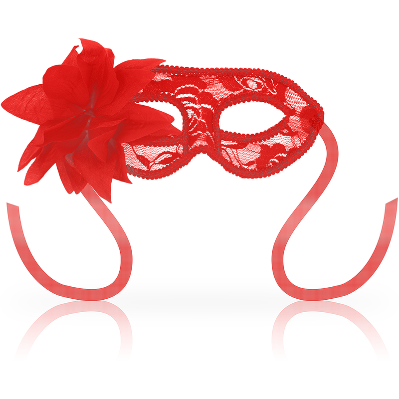 OHMAMA - MASKS MASKS WITH LACE AND RED FLOWERS