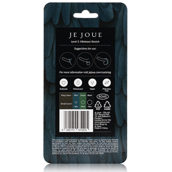 I PLAY - BLUE SILICONE RING - MINIMAL STRANGULATION
