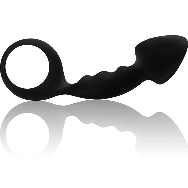 Ohmama - Gerippter Analplug Mit Ring