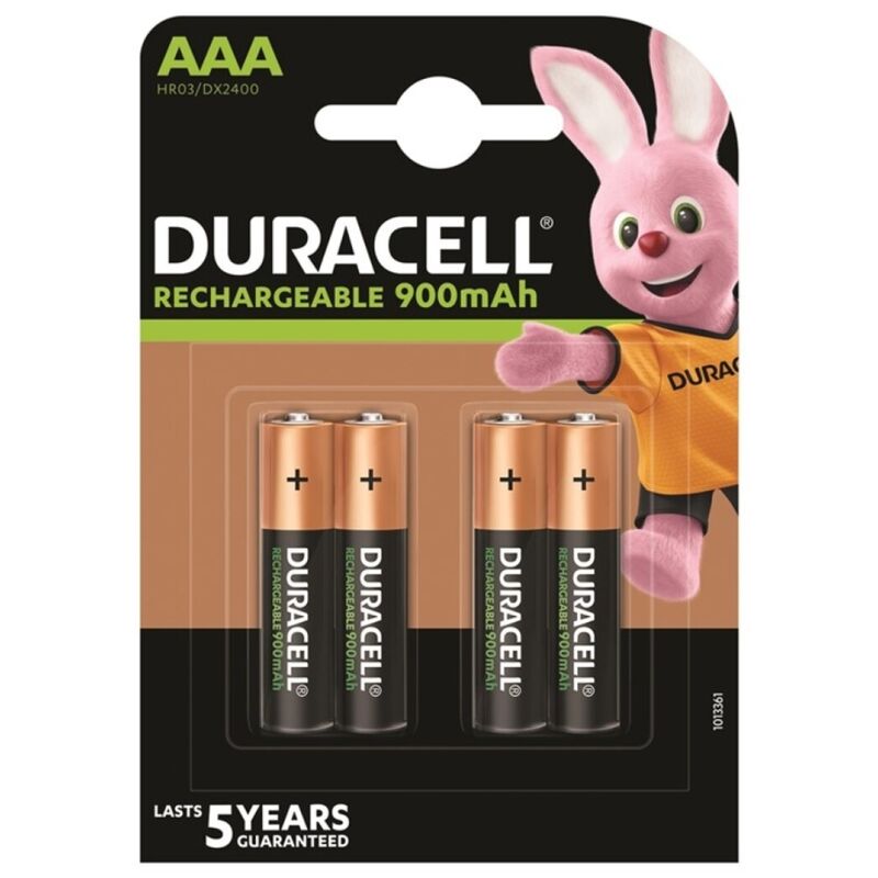 Duracell - Wiederaufladbare Batterie Hr03 Aaa 900 Mah 4 Einheit