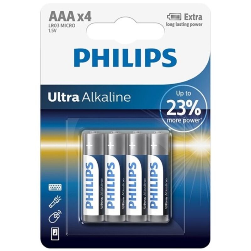 Philips - Ultra Alkalibatterie Aaa Lr03 4 Einheit