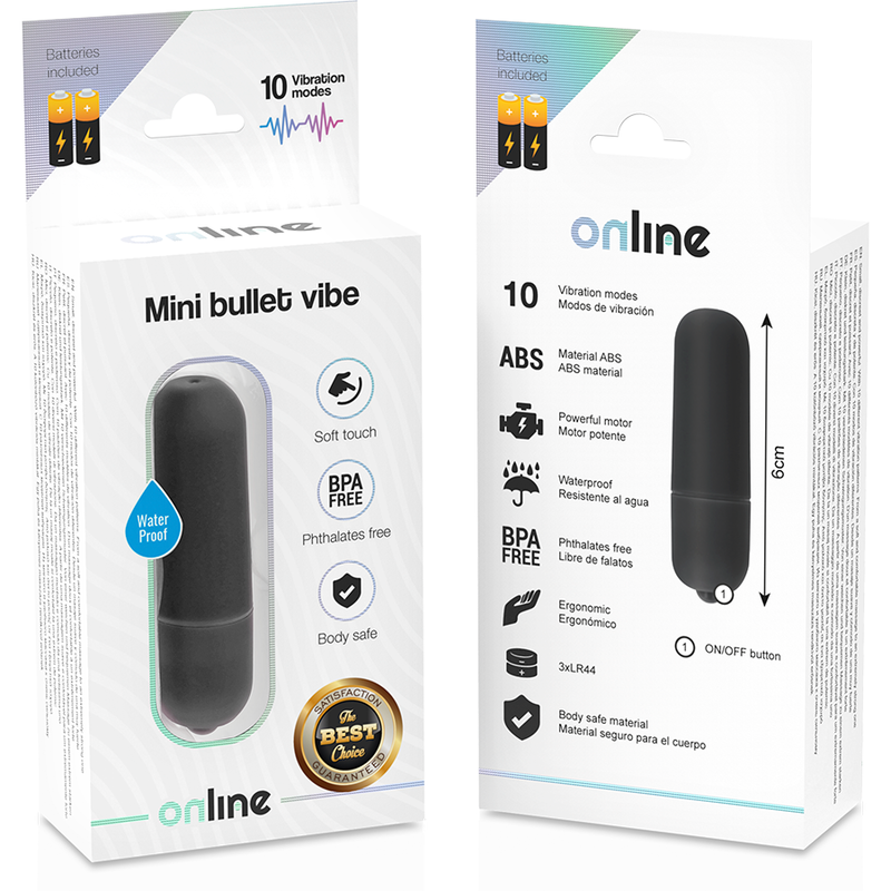 Online - Schwarze Mini-Vibrationskugel