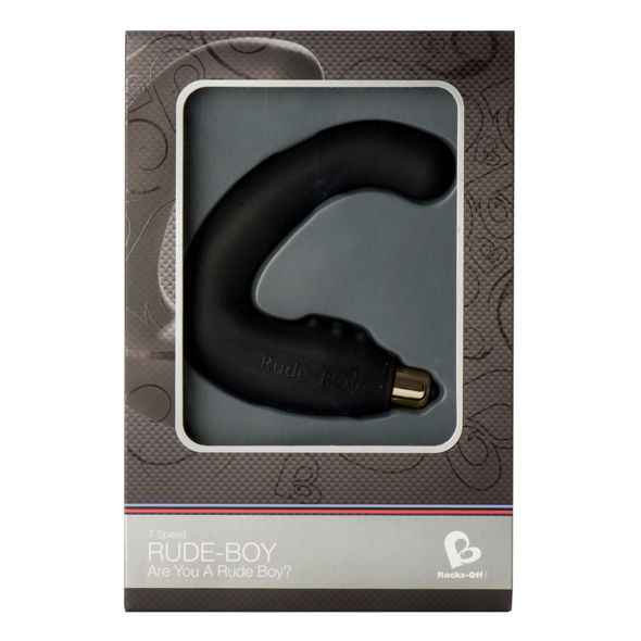 ROCKS-OFF - RUDE-BOY MÄNNLICHES G-SPOT-MASSAGER 7 V SCHWARZ