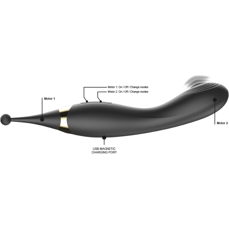 Ibiza - Austauschbarer Klitoresstimulator Und Pulsations-G-Punkt-Vibrator