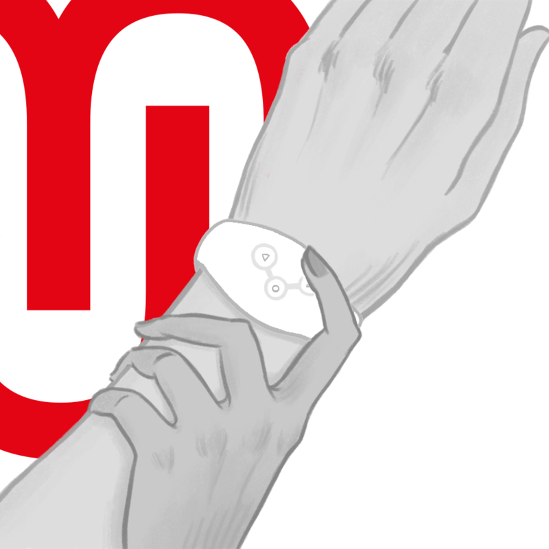 Watchme - Wireless-Technologie-Uhr Weiss