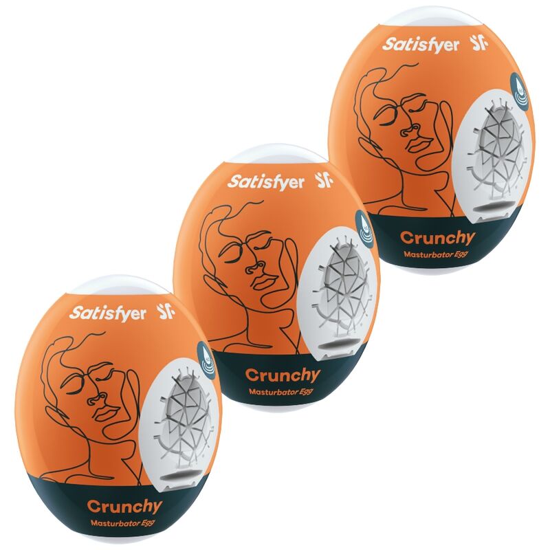 Satisfyer - 3 Masturbator Eier Crunchy