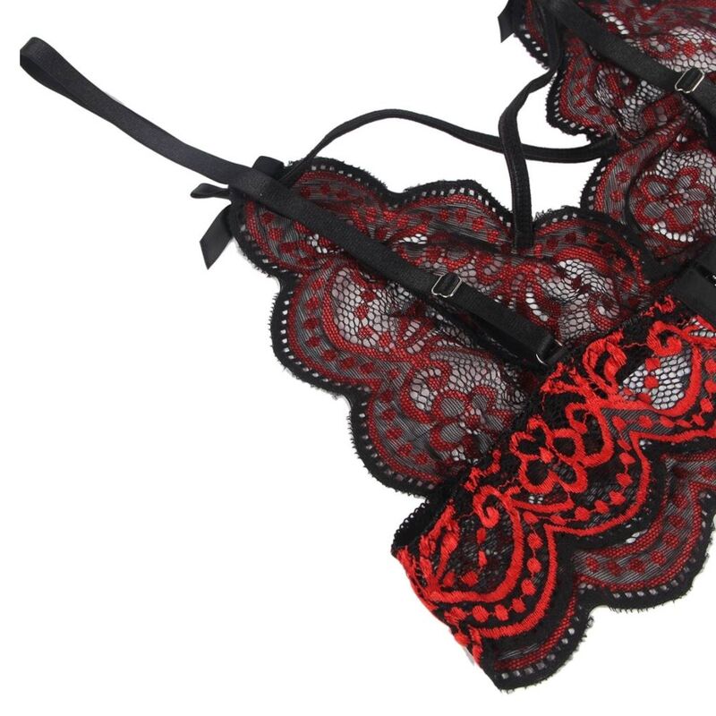 Subblime - Set Zweiteiliges Set Spitzenoberteil Und Hã–Schen S/M