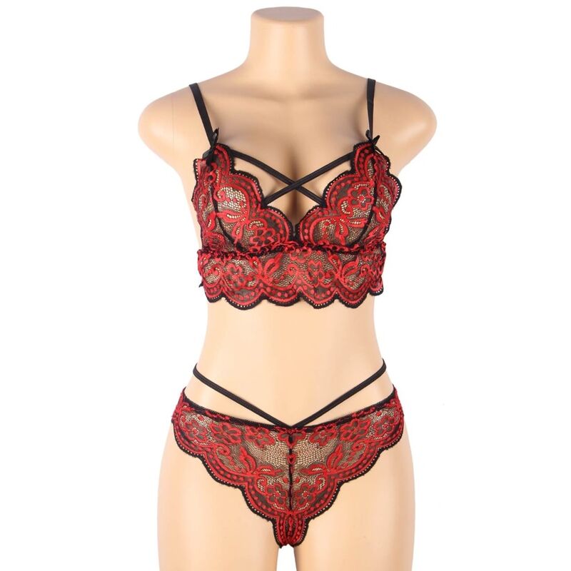Subblime - Set Zweiteiliges Set Spitzenoberteil Und Hã–Schen L/Xl