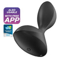 Satisfyer - Sweet Seal Vibrierende Plugapp Schwarz