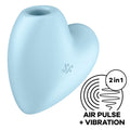 Satisfyer - Cutie Heart Air Pulse Stimulator & Vibrator Blau