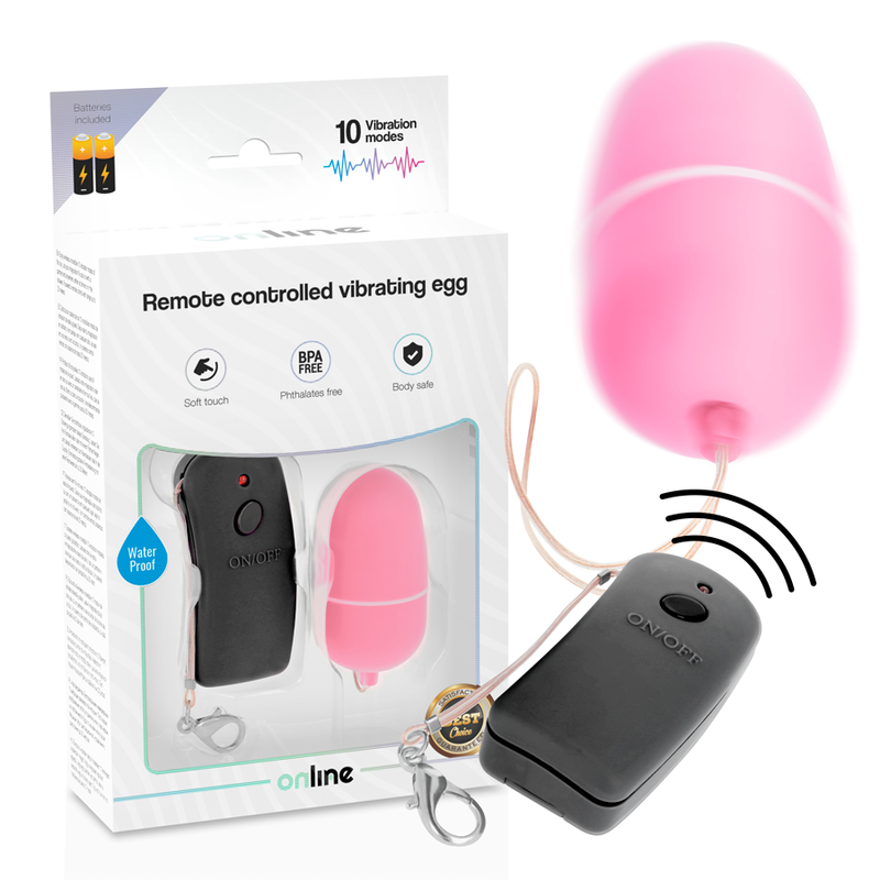 Online - Vibrierendes Ei Mit Rosa Fernbedienung