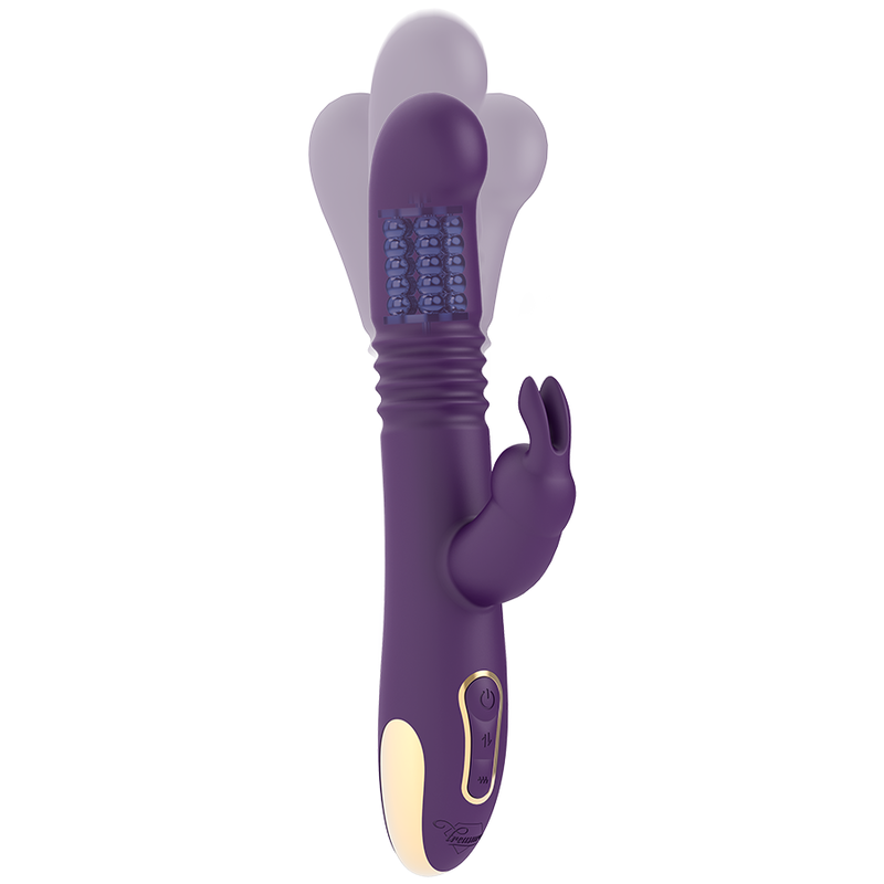 Treasure - Bastian Rabbit Up & Down, Rotator & Vibrator Compatible With Watchme Wireless Technology