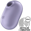 Satisfyer - Pro To Go 2 Doppelter Luftpulsstimulator & Vibrator Violett