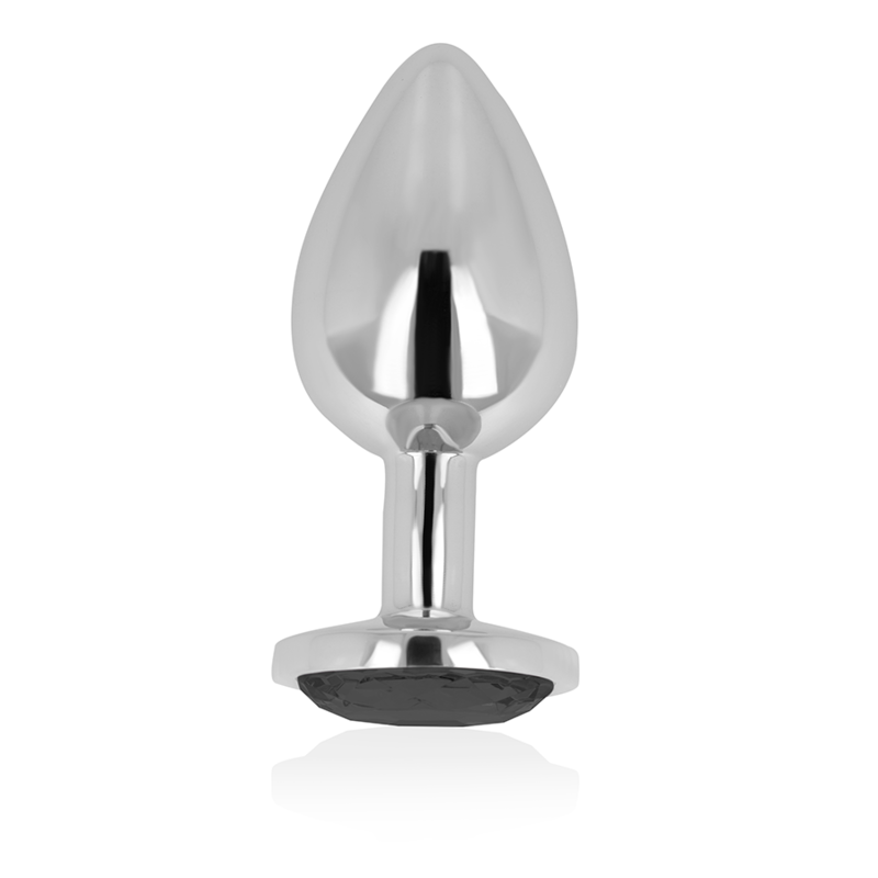 Ohmama - Analplug Mit Schwarzem Kristall 8 Cm