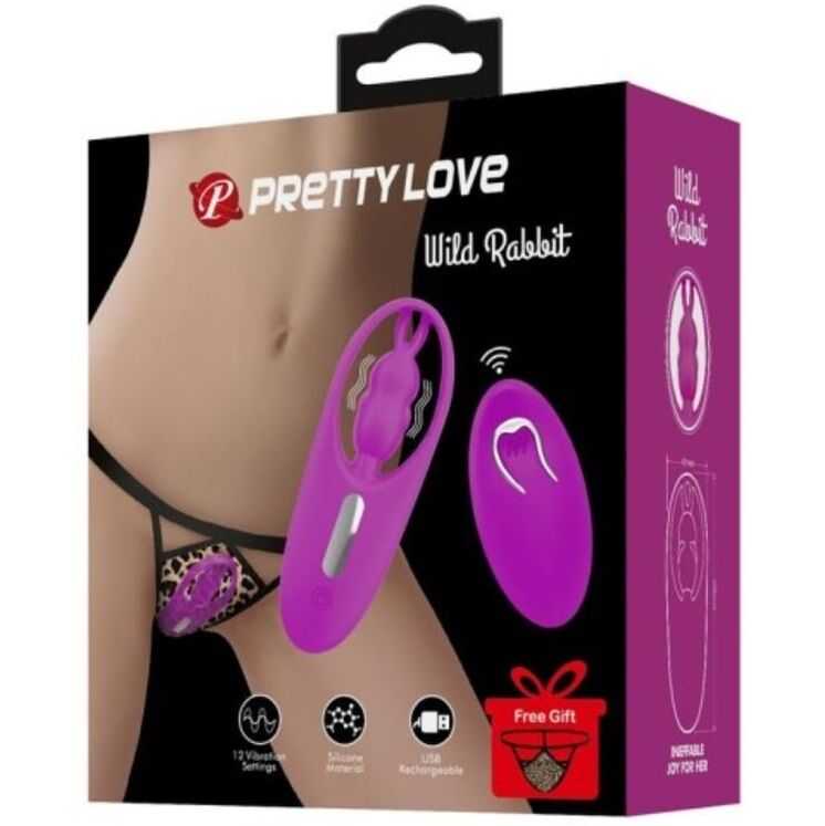 Pretty Love - Wild Rabbit Stimulator Fãœr Hã–Schen Mit Fernbedienung Flieder