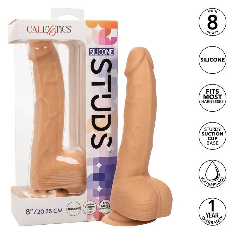 Calexotics - Silicone Studded 8 Inch Skin