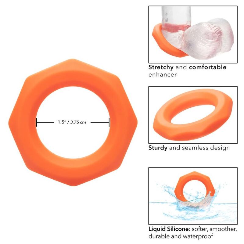 Calexotics - Alpha Sexagon Ring Orange
