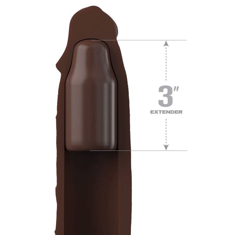 Fantasy X- Tensions - Pipedreams Verlã„Ngerung Mit Riemen 17,78 Cm Braun