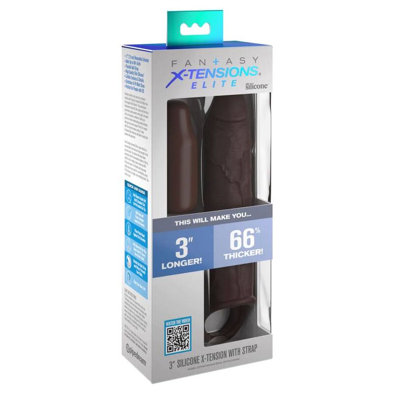 Fantasy X- Tensions - Pipedreams Verlã„Ngerung Mit Riemen 17,78 Cm Braun